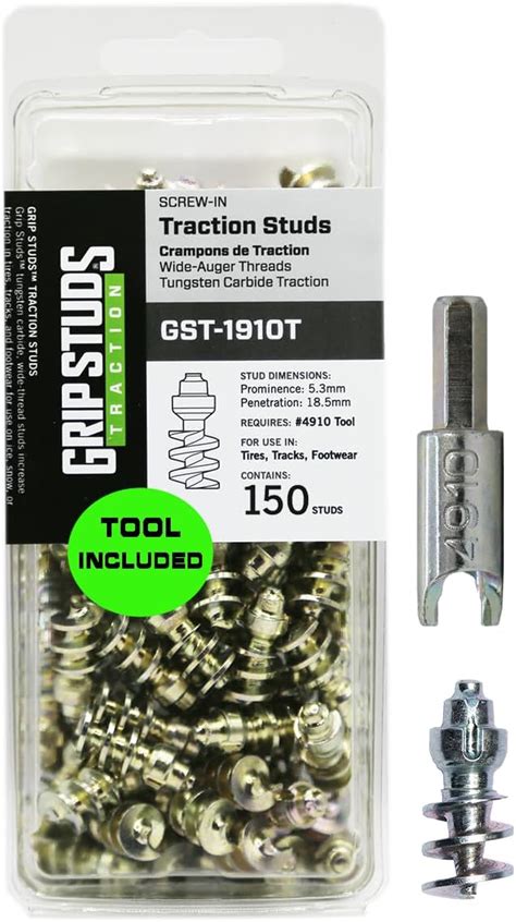 carbide skid steer studs|screw in grip studs.